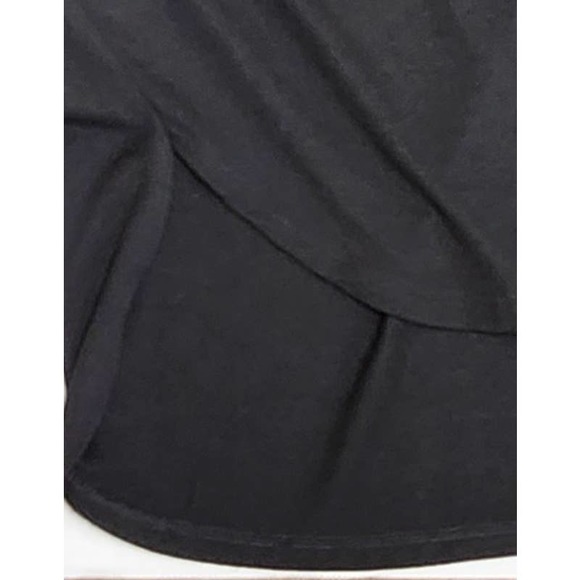 Natori Black Blouse Large Drop‎ Shoulder - Picture 4 of 7